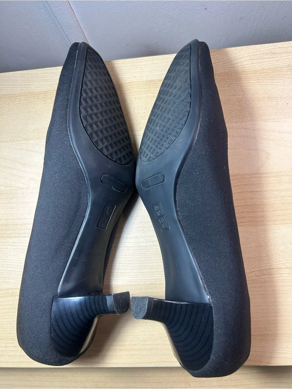 Classic Black Women's Square-Toe Pumps